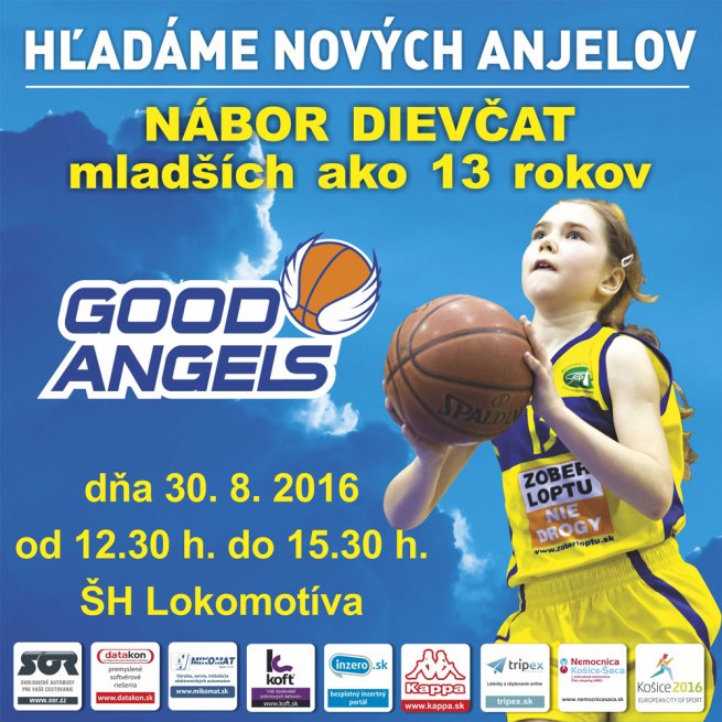 Young Angels Košice, baner pre nábor detí