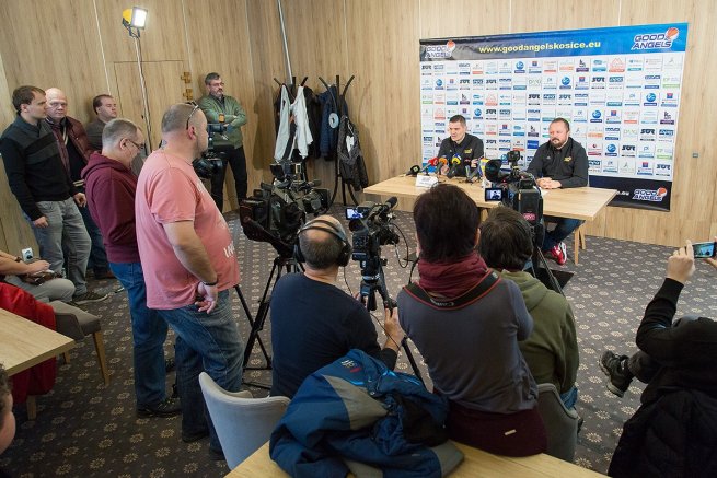 Peter Jankovič tréner a Daniel Jendrichovský generálny manažér Good Angels Košice (Foto: Ľubka Ištoňová)