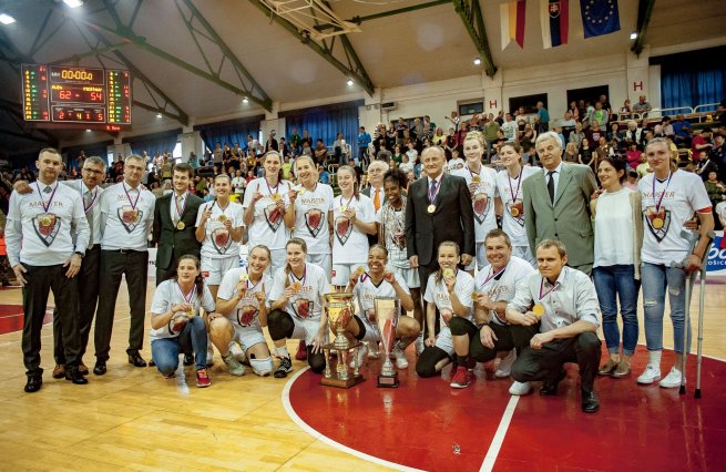 MBK Ružomberok, majster Slovenska 2018/19 (Foto: TASR)