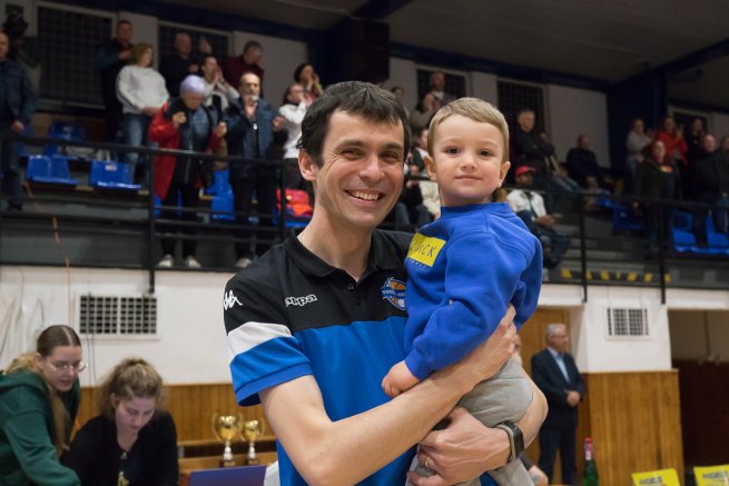 YOUNG ANGELS Košice vs. BK ŠKP 08 Banská Bystrica, tréner Radko Dvorščák (Foto: Jäzva)