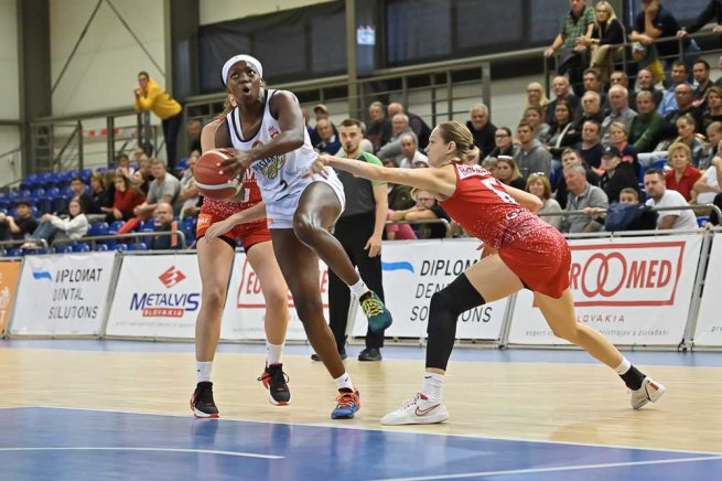 Piešťanské Čajky vs. Slávia Banská Bystrica, Ke´Shunan James (2) (Foto: Laco Duračka)